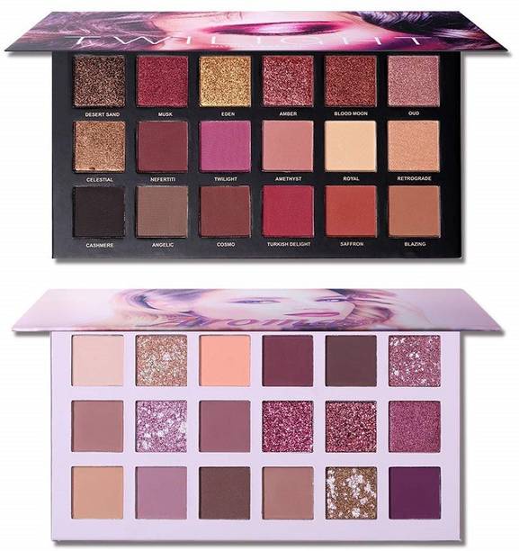 NYN HUDA 36 Colors Matte Shimmer Highly Pigmented EyeShadow for Girls The Black Magic 36 g