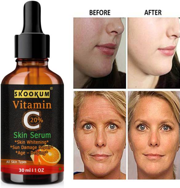 SKOOKUM Bright Complete Vitamin C Booster Serum 30 ml - 3 Days to Spotless Facial Serum