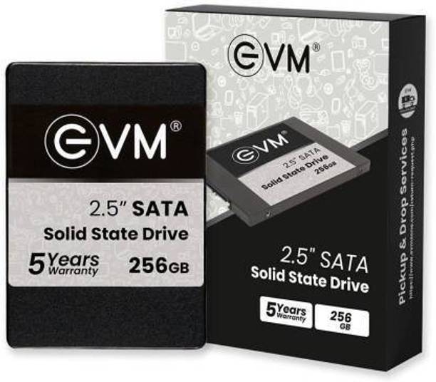 EVM sata 256 GB Desktop, All in One PC's, Laptop, Network Attached Storage, Servers, Surveillance Systems Black SATA Internal Solid State Drive (SSD) (256GB SSD 2.5" INCH SATA)
