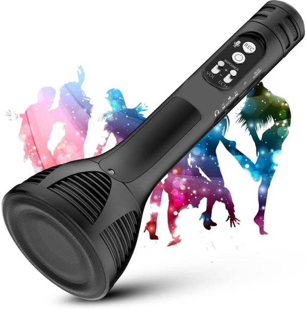SYN SONS Handheld Wireless Mic Karaoke | Portable | Singing Mic | Bluetooth Speaker Mic