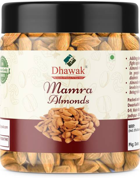 Dhawak Mamra Giri Almonds Bold Size Bidam Rich in Oil Mamra Badam Jumbo & Bold Mamra Almonds