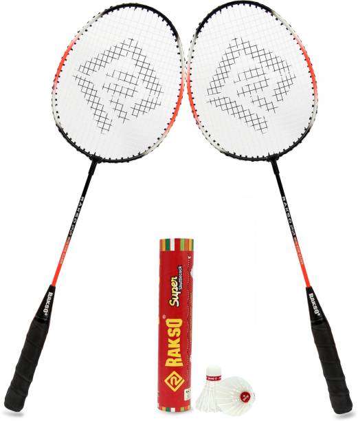 Rakso Badmintion set with 2 pc shutlle Badminton Kit