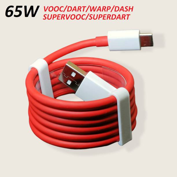 SANNO WORLD USB Type C Cable 6.5 A 1.01 m 65W-10V/6.5A WARP/VOOC/DASH/DART/SUPERVOOC/SUPERDART CHARGER CABLE