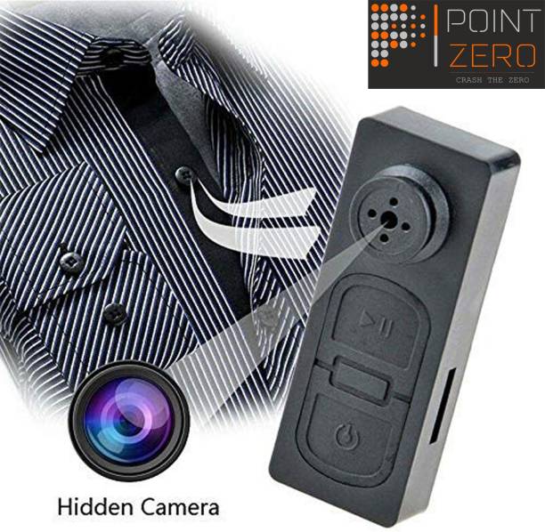 Point Zero 720P Hidden Spy Button Camera HD Video Audio Photo Spy Camera NO WIFI Security Camera
