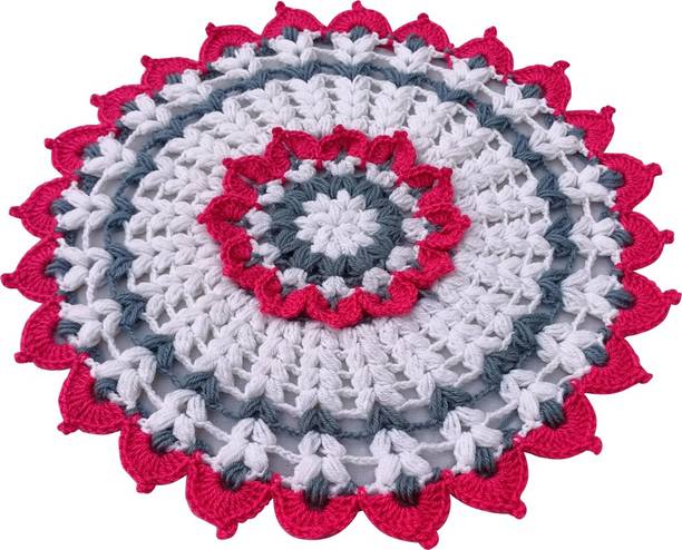 daily buy Pooja Thali Cover/Tray Cover/Basket Cover/Table Center Cover Wool