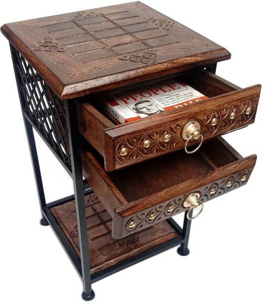Fabwud Solid Wood Bedside Table