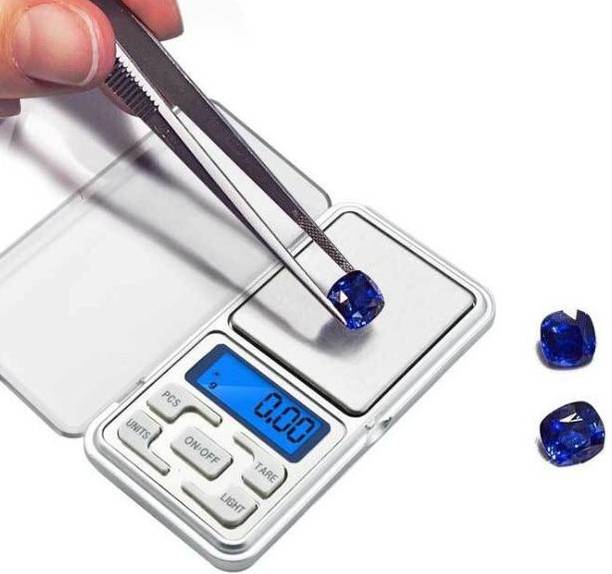 NIVAYO Digital Pocket Weight Weighing Scale Jewellery , Gold, Silver, Platinum, Weighing Mini Machine MH 200 J, Jewellery Weighing Scale (SILVER) Weighing Scale