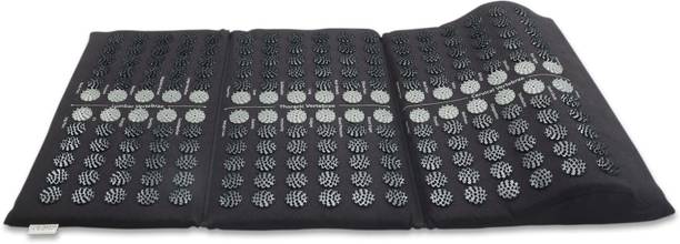 Core Asana Premium Acupressure Mat Onyx Black For Sciatica, Pain Relief, Reduce Stress and Body Relaxation Yoga Mat Massager
