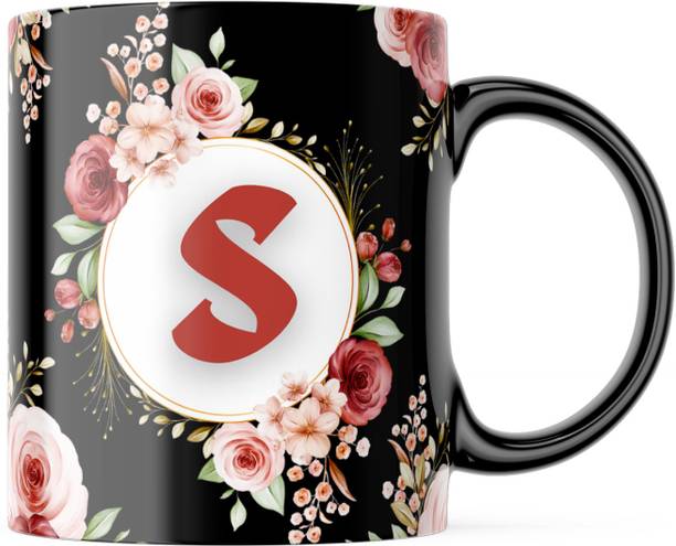 Gift4You Printed Alphabet " S " Coffee, Birthday Gift for Girlfriend, Wife, Boyfriend Ceramic Coffee Mug
