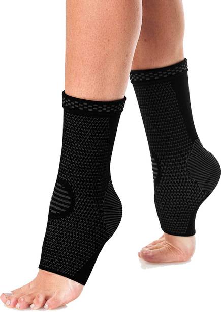 GymWar Free Size Adjustable Ankle Brace for Injury and Pain Support Ankle Support
