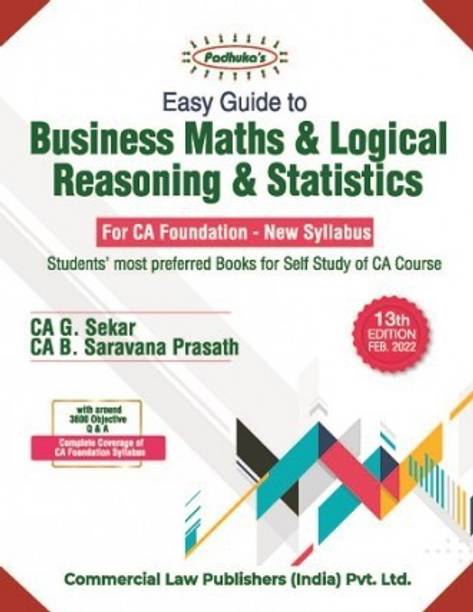 Business Maths & Logical Reasoning & Statistics 13/ED (2022)