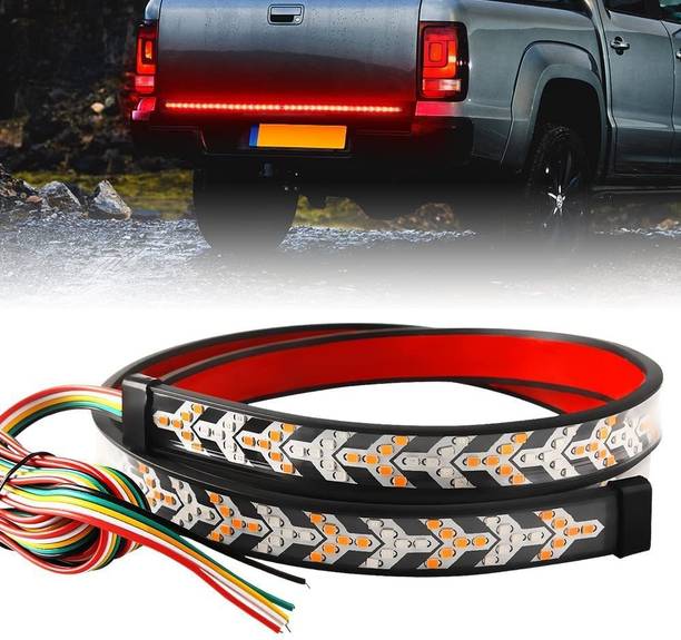 AutoBizarre 48 inch Sequential Amber Turn Signal Double Flashing Tailgate Lights Car Fancy Lights