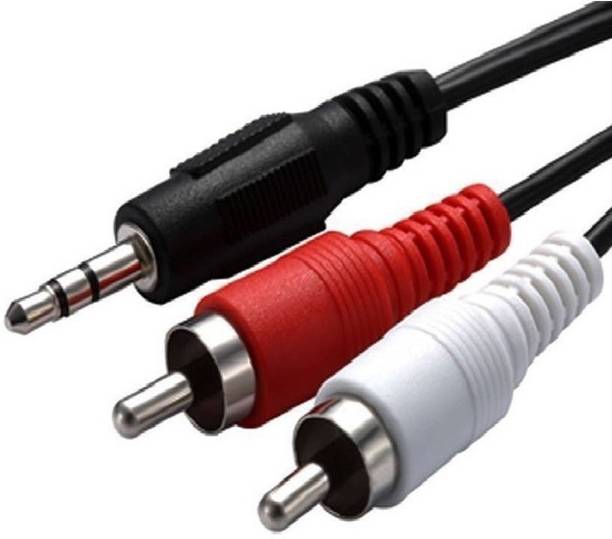 Etake RCA Audio Video Cable 1.5 m 3.5mm Male to 2 RCA Male 1.5 Meter