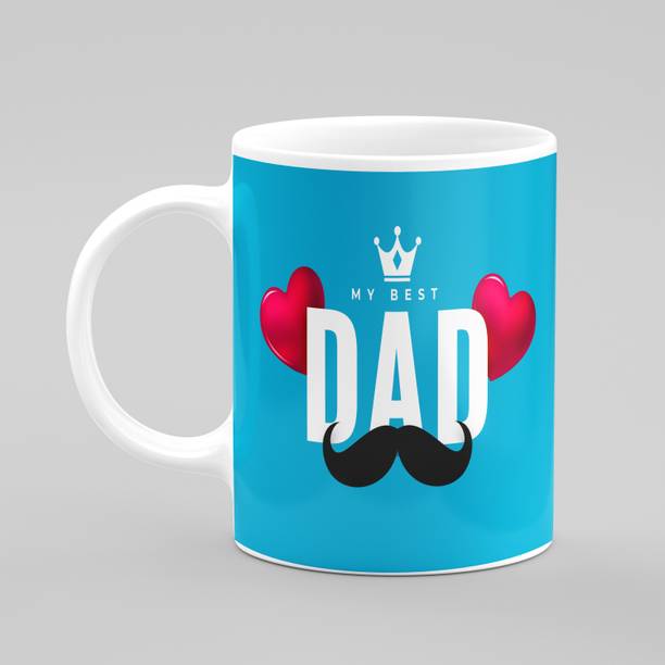 PRIDE STORE Father's Day Gift Best Dad Printed For Dad Father papa Ceramic Coffee Mug