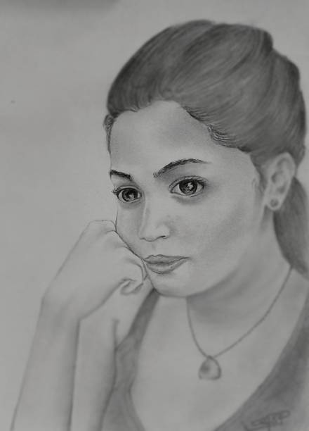 Handycraft Pencil 28 inch x 5 inch Painting