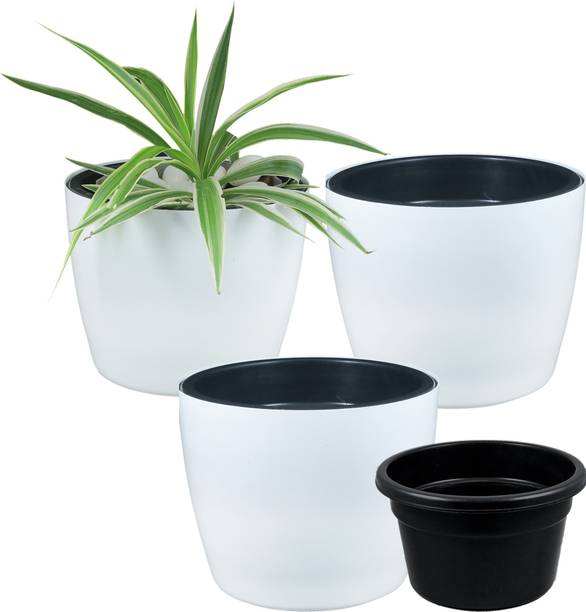 DOAP Self Watering Pots, Indoor Planters for Living Room, Balcony & Home Decor Plant Container Set