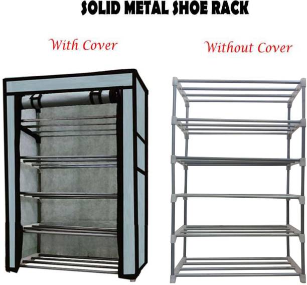 GlowSilk Best Quality Multi-Storage Rack Shelf Metal Collapsible Shoe Stand