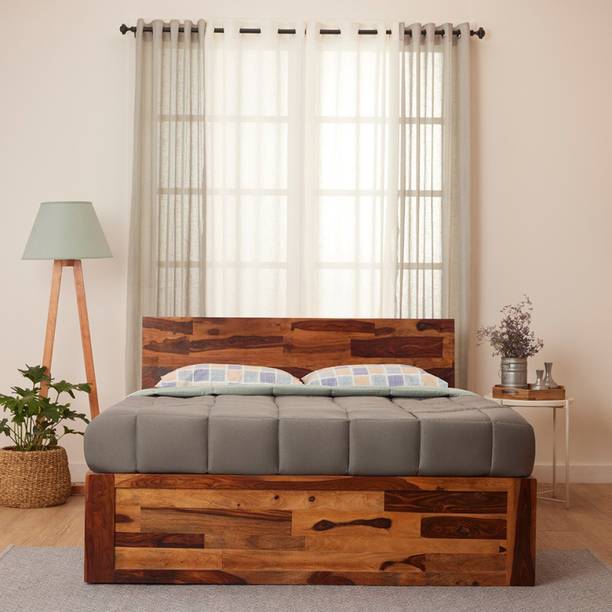 SMAART CRAAFTS Solid Wood King Box Bed