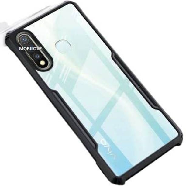MOBILOVE Back Cover for Vivo Y19 / Vivo U20 | Four Corner Hybrid Soft PC Anti Clear Gel TPU Bumper Case