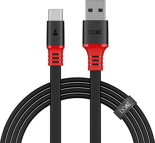 boAt USB Type C Cable 6.5 A 1.5 m Type C A750 Stress Resistant, Tangle-free, 6.5A Fast Charging & 480Mbps