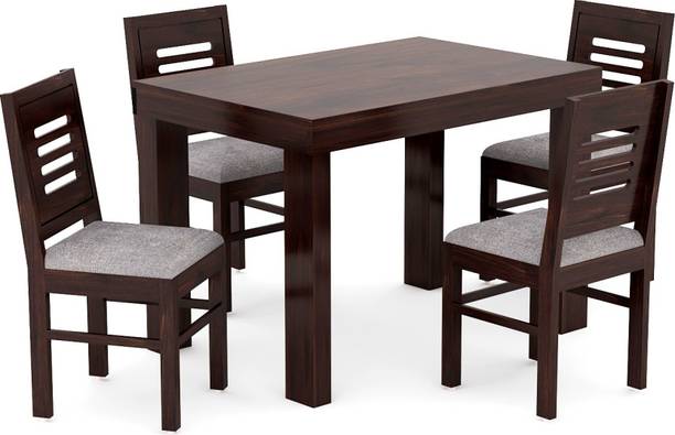 SMAART CRAAFTS Premium Wooden Dining Solid Wood 4 Seater Dining Set