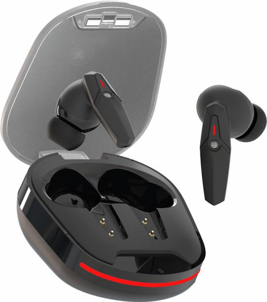 WINGS Phantom 105 Earbuds with Game Mode, ENC, 40 Hours Playtime, RGB Light Bluetooth Gaming