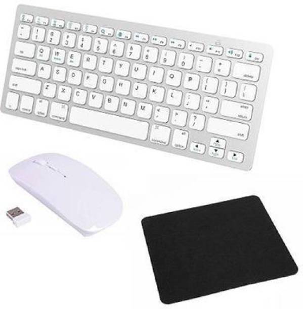 FKU Ultra Slim Mini bluetooth keyboard and wireless mouse and mousepad Bluetooth Laptop Keyboard