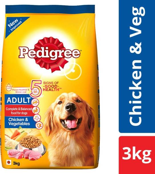 PEDIGREE Adult Chicken, Vegetable 3 kg Dry Adult Dog Food