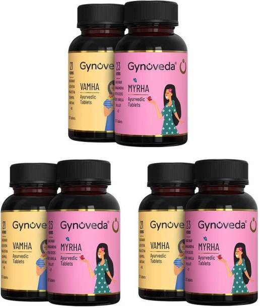 Gynoveda PCOS, PCOD With Delayed Periods Ayurvedic Tablets, Treat Root Cause 720 Tablets
