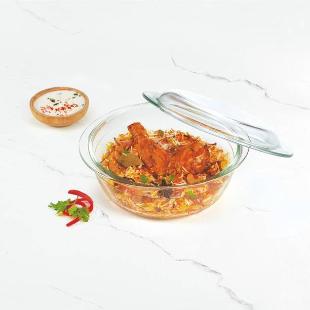 TREO Ovenware Deep Round Casserole 1700ML Serve Casserole