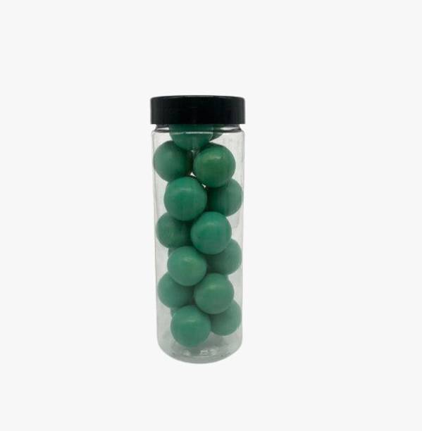Tosca Jawbreaker Candy- Green Apple Flavour | Hard Candy 20 Balls in a jar) Green Apple Chewing Gum