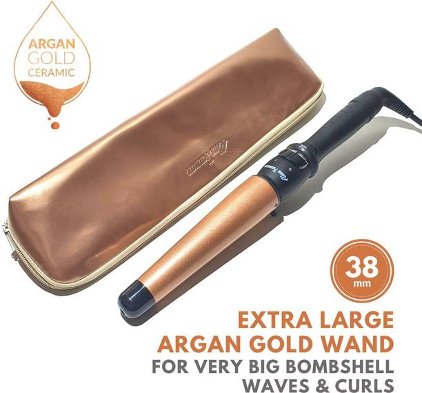Alan Truman Argan Gold Hair Wand - Xlarge (25-38mm) Electric Hair Curler