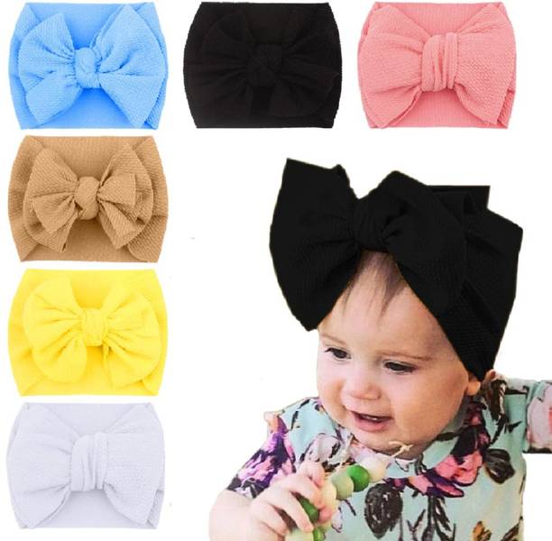 BABYMOON Kids Girls Hairband (Pack of 6) Baby Headband Hair Accessories Head Band