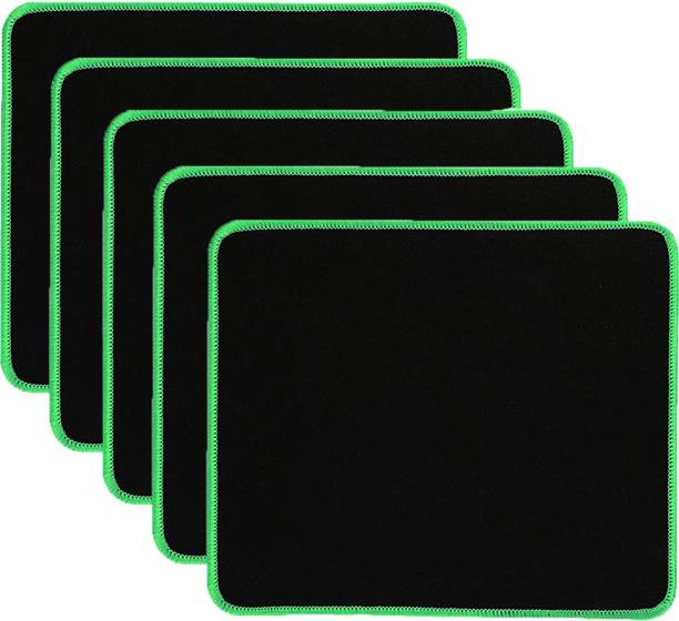 NIGSUR [5 Pack] Silk-Gliding Gaming Mouse Pad Green Mousepad