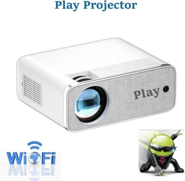PLAY MP10A 2022 Model Android Full HD Led Advance Projector (6000 lm / 4 Speaker / Wireless / Remote Controller) Portable Projector