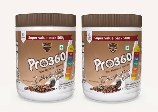 PRO360 Diabetic Nutritional Protein Powder Supplement For Diabetes Care - Combo of 2 Protein Blends