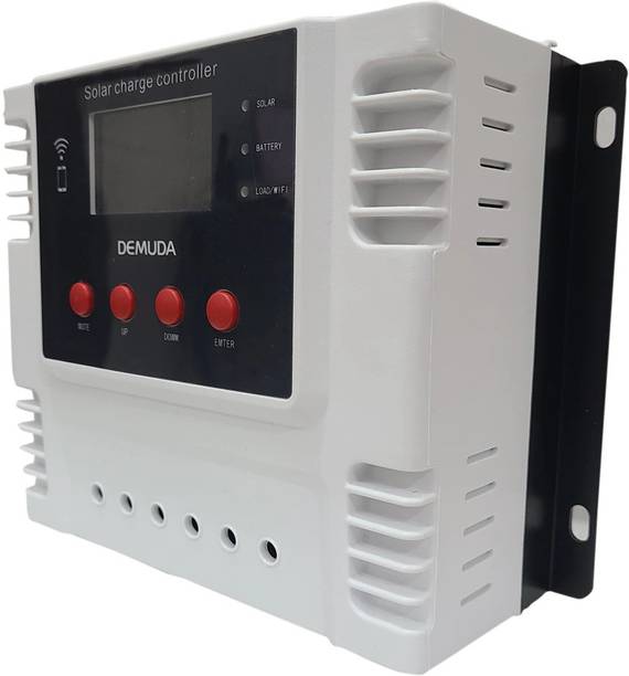 amiciSmart WiFi Solar Charge Controller, 60A Lithium Battery Regulator with 5V USB Port PWM Solar Charge Controller