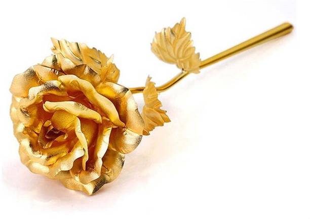HEMPUSHP Gold Camellia Rose Artificial Flower