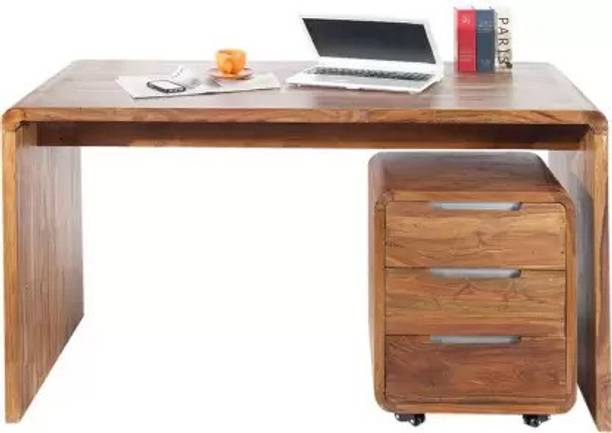 DEMIWALL Solid Wood Computer Desk