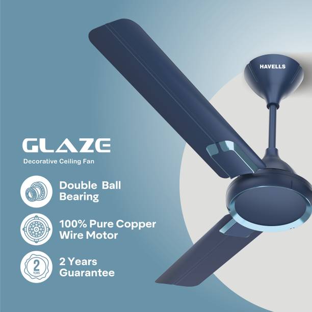 HAVELLS GLAZE 1200 mm 3 Blade Ceiling Fan