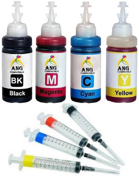 Ang INK Refill ink kit for HP Cartridge 805 803 680 678 682 818 802 901 703 704 21 Black + Tri Color Combo Pack Ink Cartridge