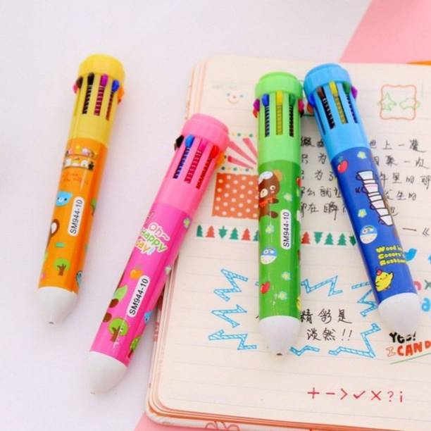 SmartCrafting Different Color 10 in 1 Ball Pen| Use 10 Different color in One Pen Ball Pen