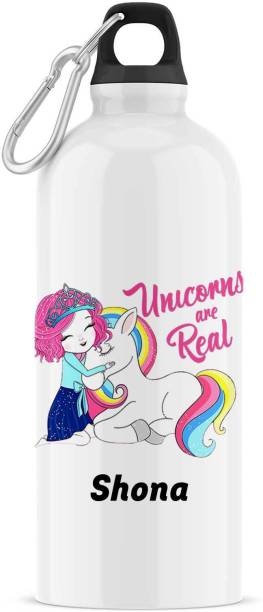 ARTBUG Unicorn Sipper/Water Bottle - Best Birthday Gift for Kids, Name - Shona 600 ml Sipper