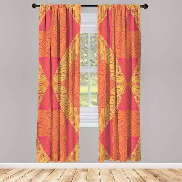 DD8 214 cm (7 ft) Door Polyester Room Darkening Curtain (Pack Of 2)