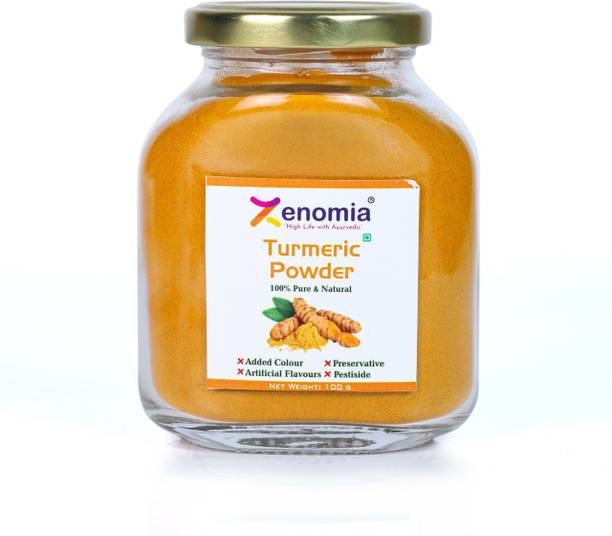 Zenomia Fresh Turmeric Powder Organic Haldi Powder High Curcumin Best Spice drinking