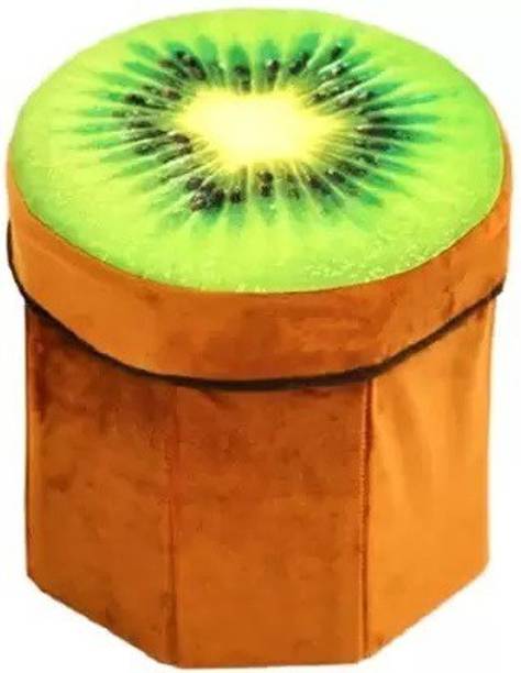 VIRMON 3D- CUTE CARTOON KIWI FRUIT FOLDING STORAGE ORGANIZER CUM STOOL COMFORT SEAT Stool