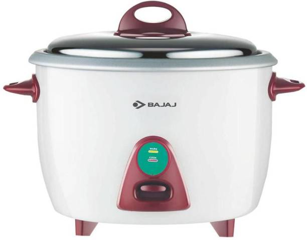 BAJAJ RCX28 Electric Rice Cooker with Steaming Feature