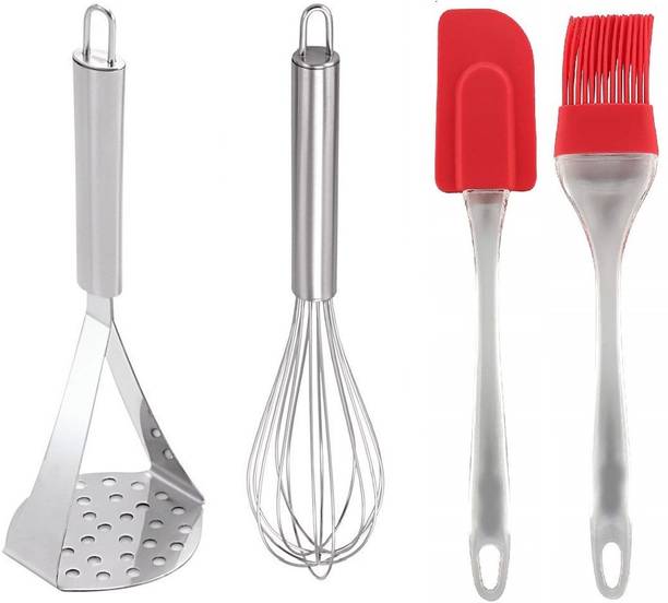 AKOSHA PREMIUM QUALITY STEEL/SILICON KITCHEN TOOL SET(4 PCS) Kitchen Tool Set