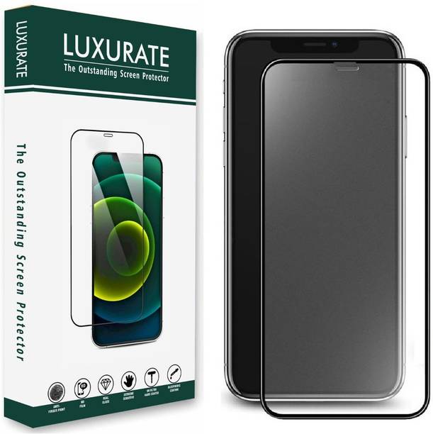 LUXURATE Edge To Edge Tempered Glass for Apple iPhone XS