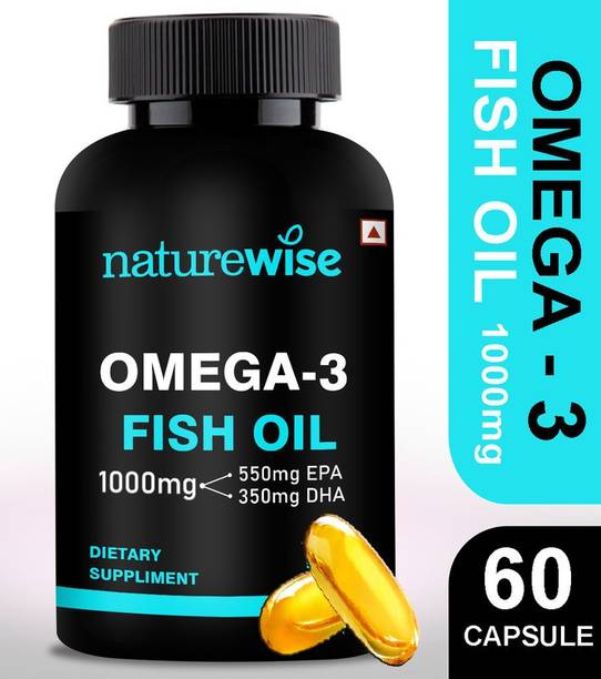Naturewise Omega-3 Fish Oil 1000mg Double Strength Capsules (EPA 550mg DHA 350mg)